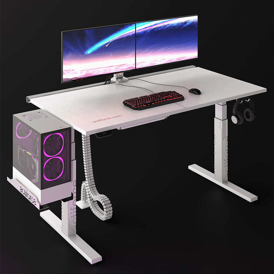 Actiforce Arena Design Lab Nr. 2 Gamingtisch in Weiß