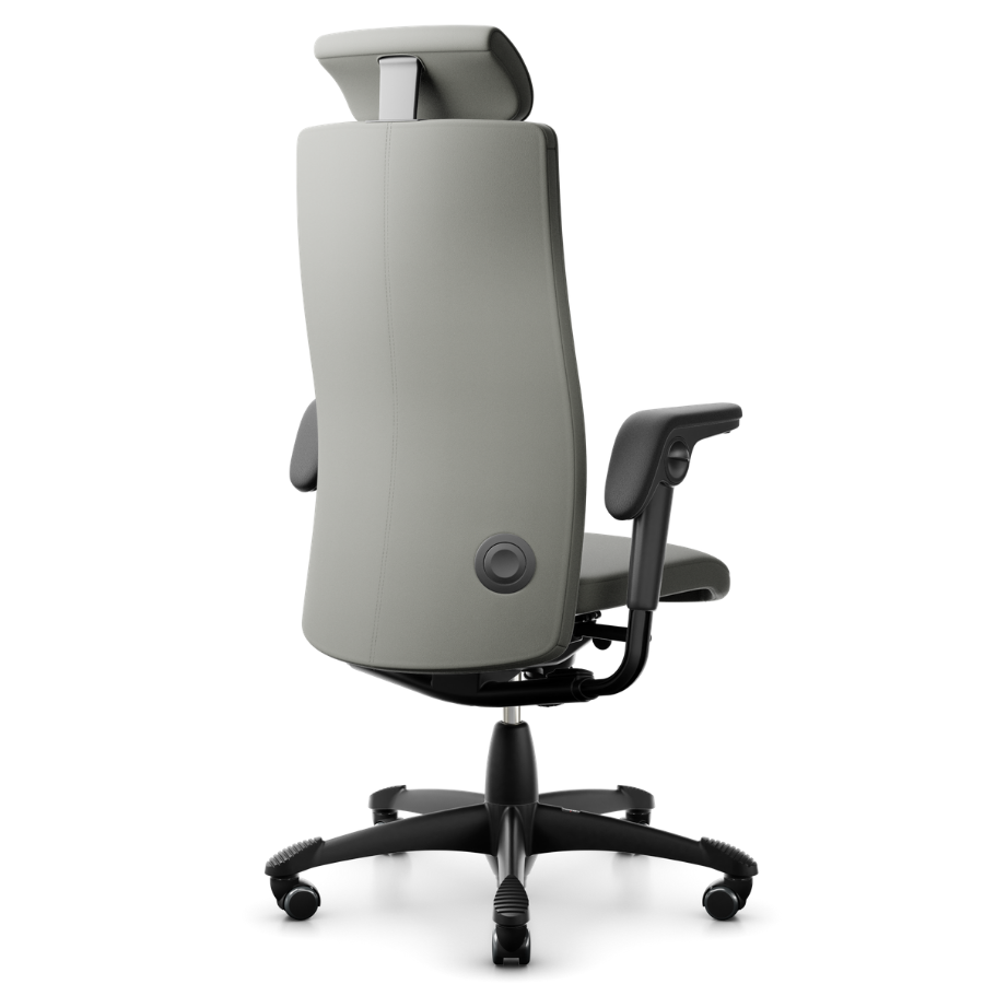 HAG Tribute 9031 Chefsessel Fußkreuz und Gestell komplett schwarz - Rückansicht