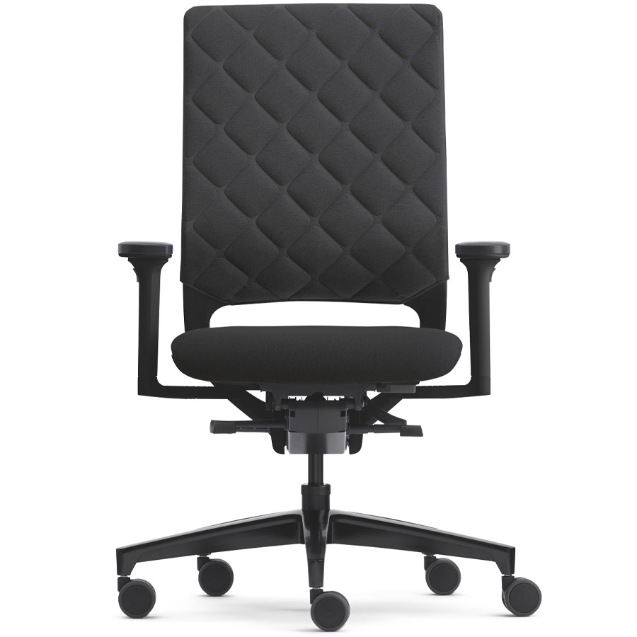 Klöber Mera Diamond schwarz Polster Cura anthrazit (0509)