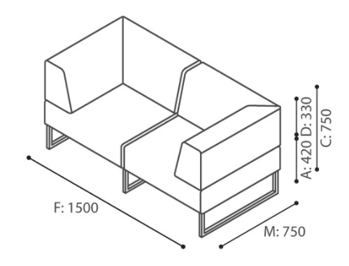 Bejot-PLINT-Modulsofa-grau-Stoff-Synergy-2-SitzerbrZ2FYGI0Af3s