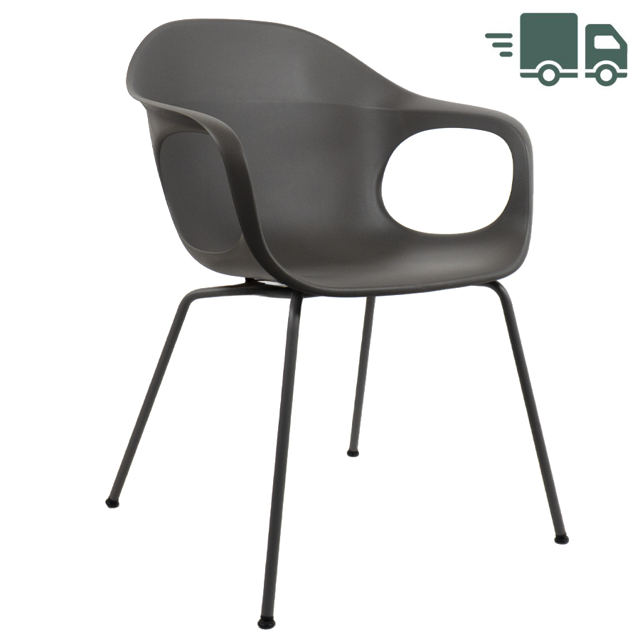 Kristalia ELEPHANTINO Stuhl mit Vierfußgestell Farbe londongrau