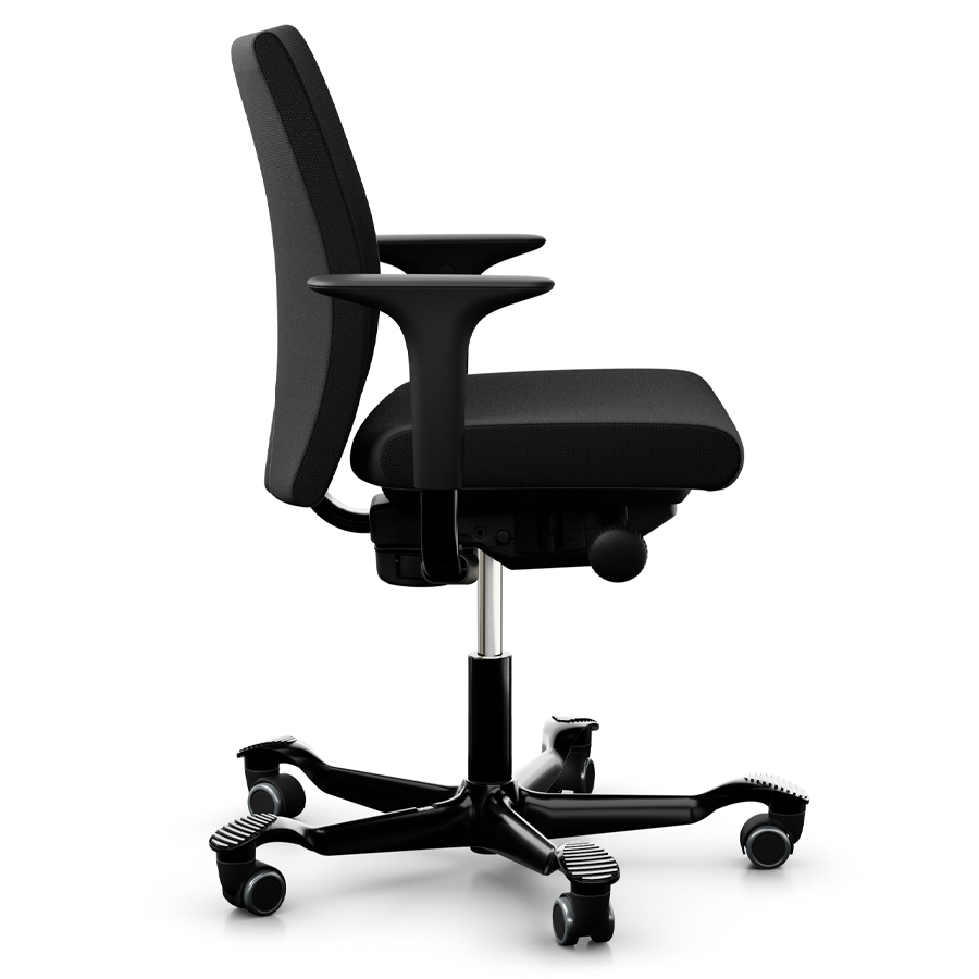 HAG Creed 6004 Bürostuhl schwarz | Mittelhohe Polsterrückenlehne | Bezugsstoff Select