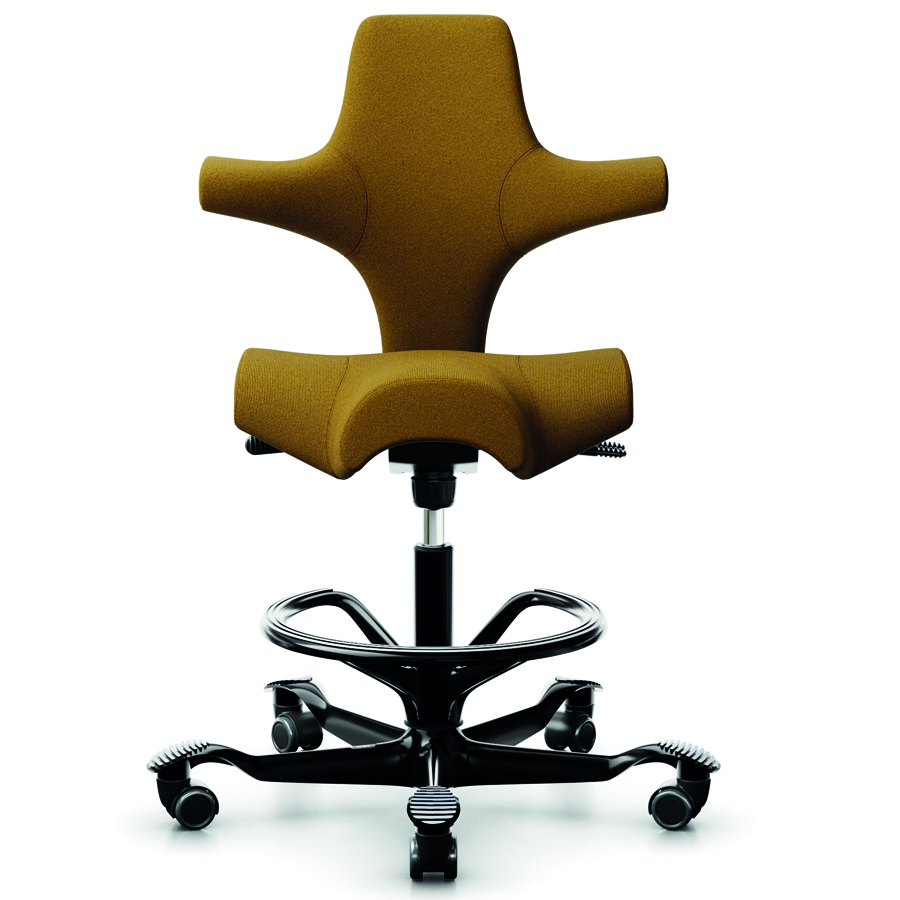 HAG Capisco 8106 Ocker mit Fußring - Frontansicht