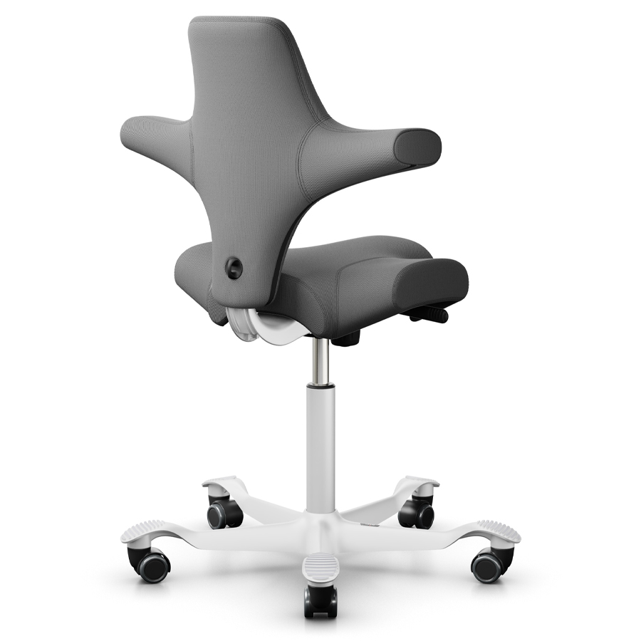 HAG Capisco 8106 | Stoff Nexus 001 grau | Gestell weiß