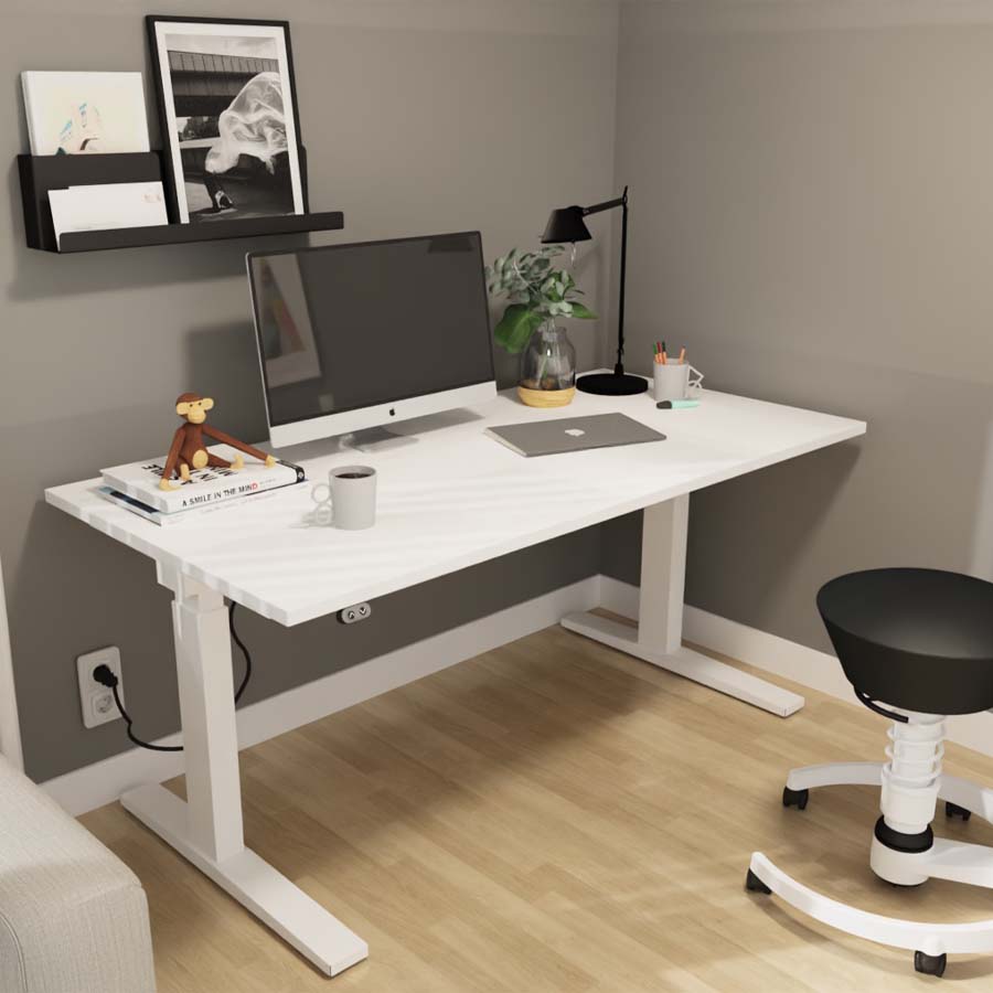 RWH Action Schreibtisch elektrisch verstellbar - weiß