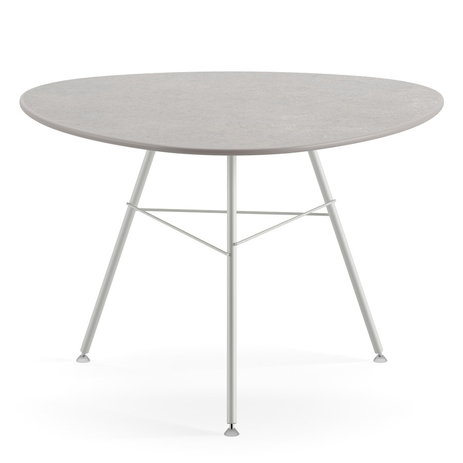 Arper LEAF 1829 Beistelltisch | Platte Weiß | Gestell Weiß