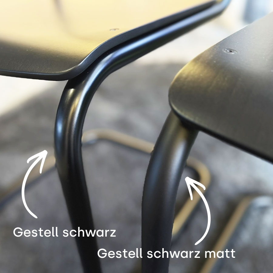 THONET S 43 F | Buche schwarz gebeizt | Gestell schwarz