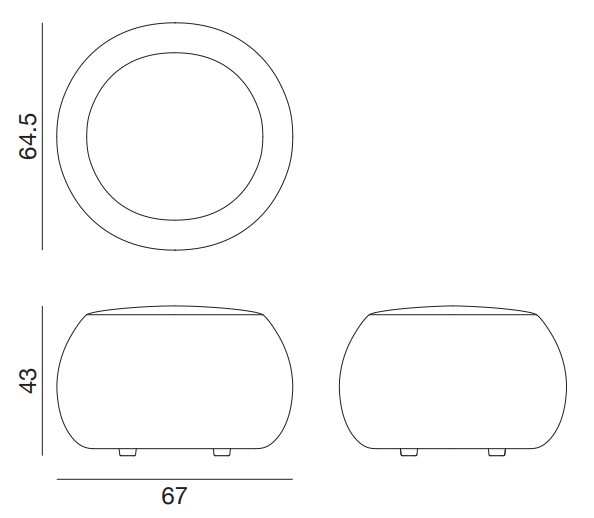 Arper-Pix-67-Abmessungen