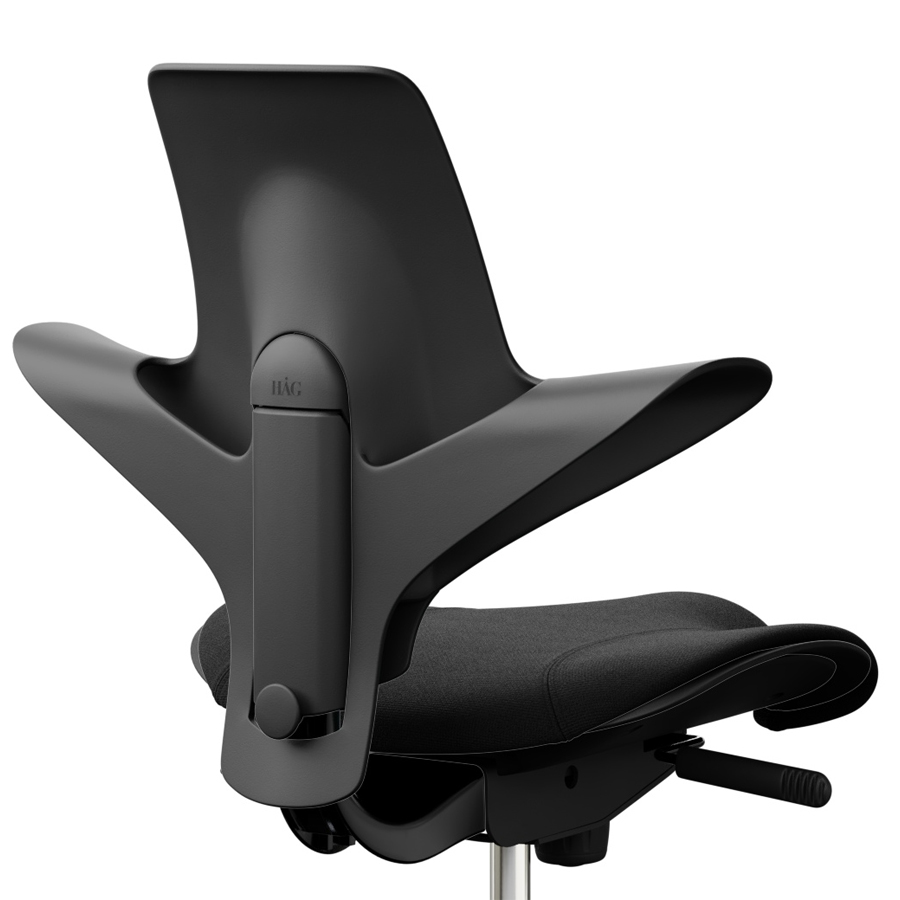 HAG Capisco 8020 Stehhilfe mit hoher Gasfeder 265 mm - Rückansicht Nahaufnahme