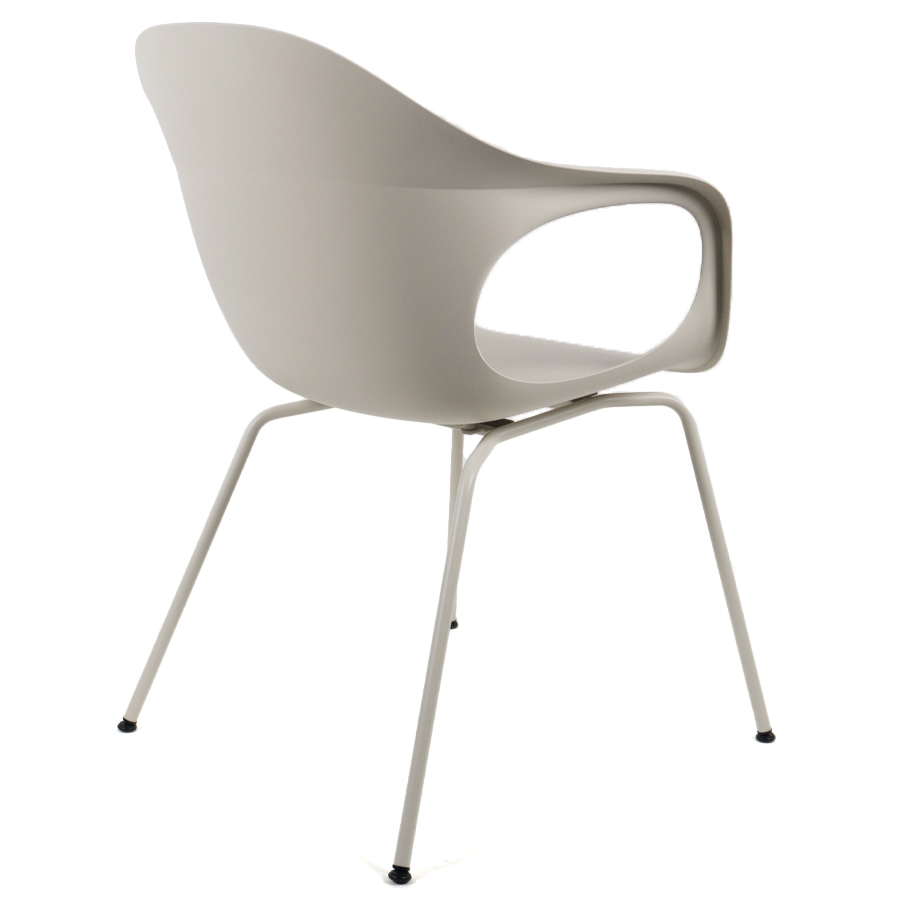 Kristalia ELEPHANTINO Stuhl mit Vierfußgestell Farbe elfenbein - Rückseite