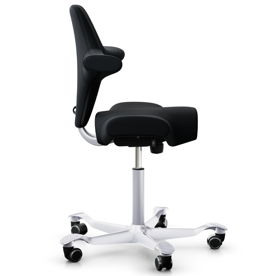 HAG CAPISCO 8106 Sattelstuhl Bürostuhl Stoff Select schwarz - Seitenansicht