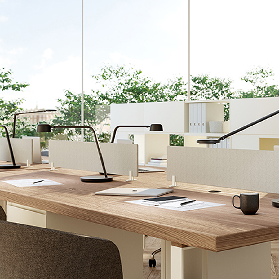 GLAMOX Motus Table LED Arbeitsleuchte schwarz - Beispielbild