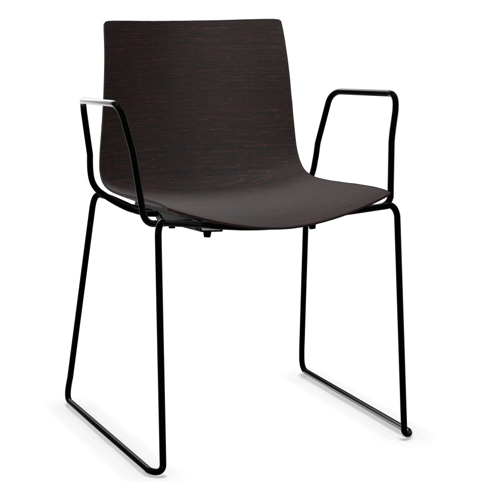 Arper Catifa 0378 Kufenstuhl Farbe Wenge