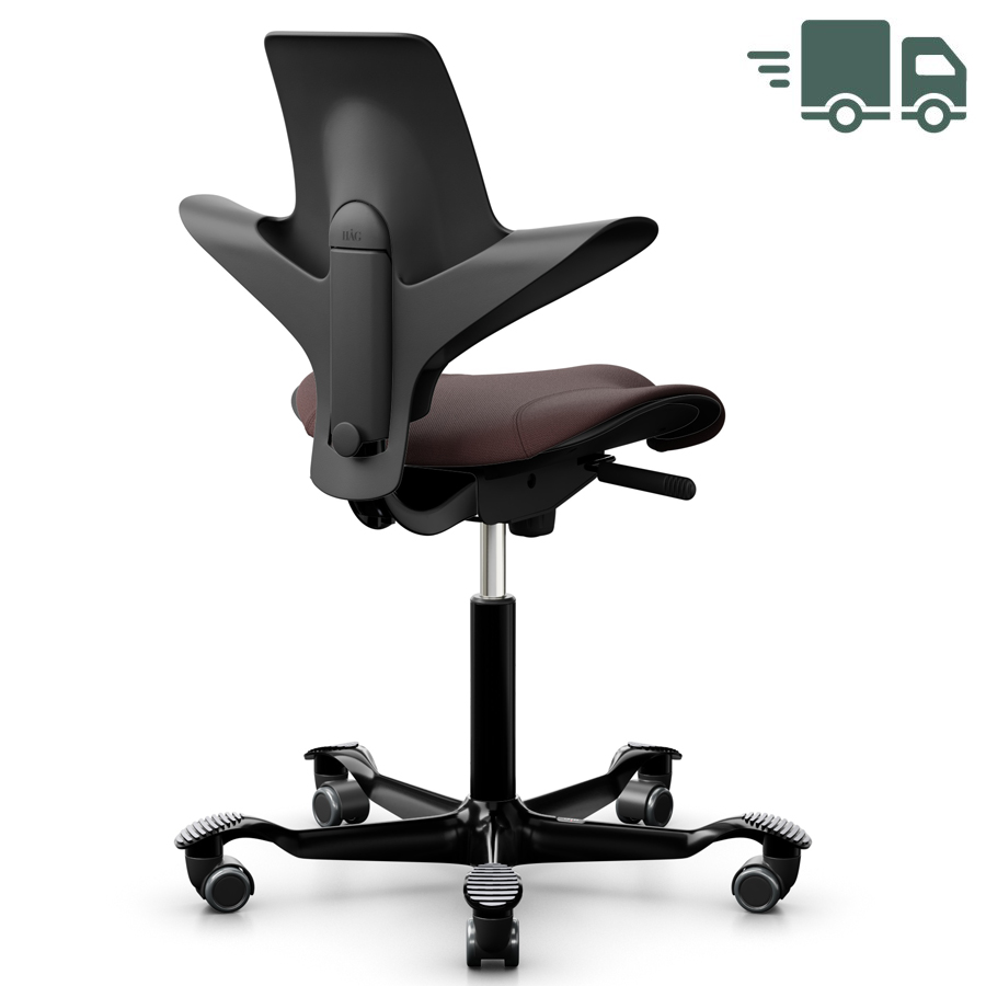 HAG CAPISCO PULS 8020 schwarz mit Stoff Select kastanie - Gestell schwarz