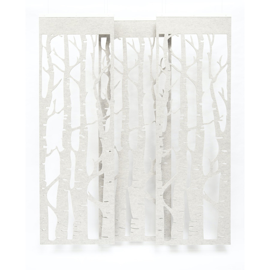 BuzziSpace BuzziFalls Birke | Raumteiler Wand Decke | Beispielbild