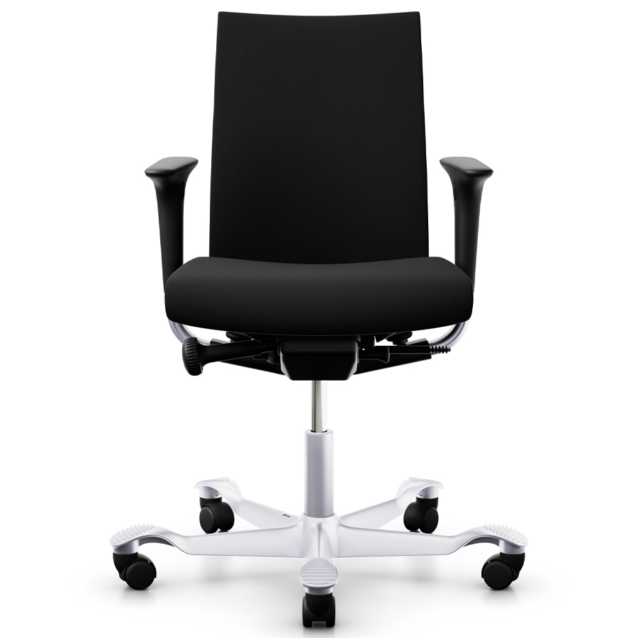 HAG Creed 6004 mit mittelhoher Rückenlehne u. 2D-Armlehnen - Gestell silber