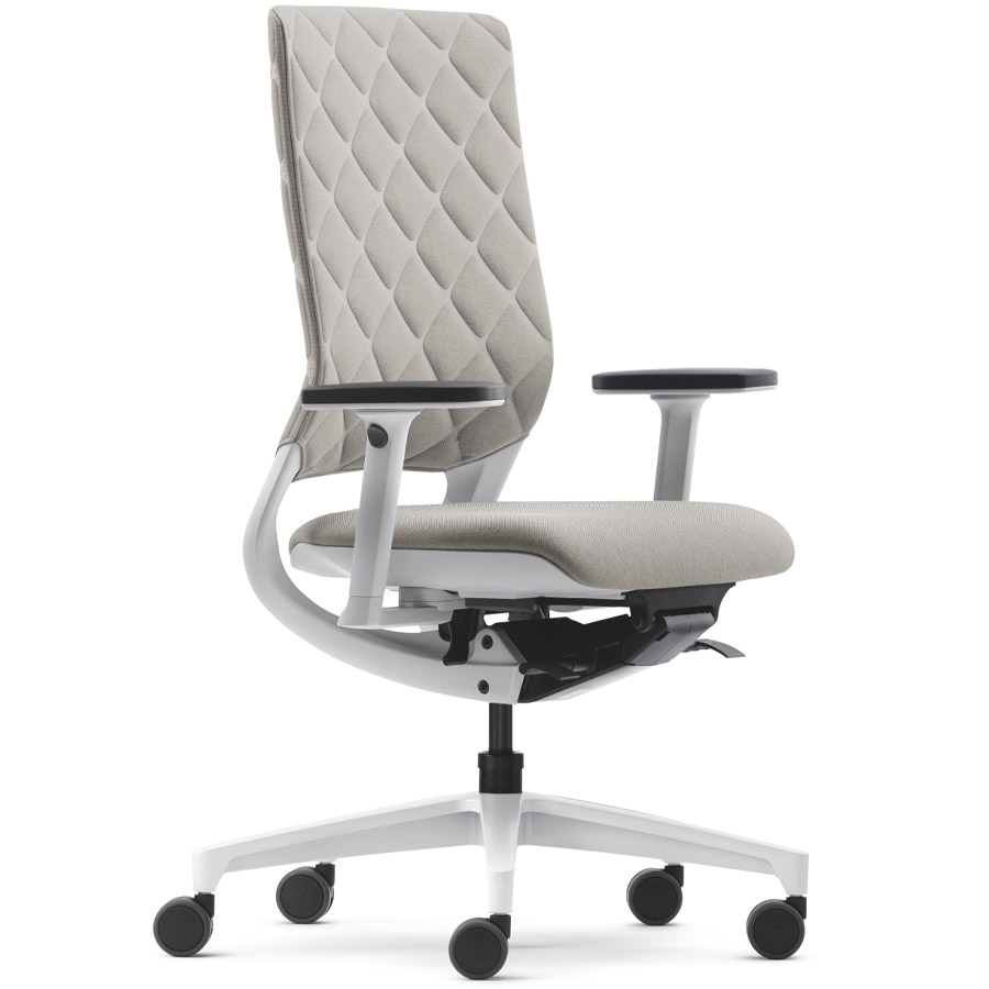 Klöber Mera Diamond weiß-grau Polster Cura sand