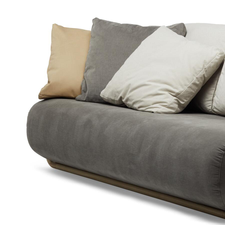 THONET 2002 Bugholzsofa mit Armlehnen - Ausführung Stoff