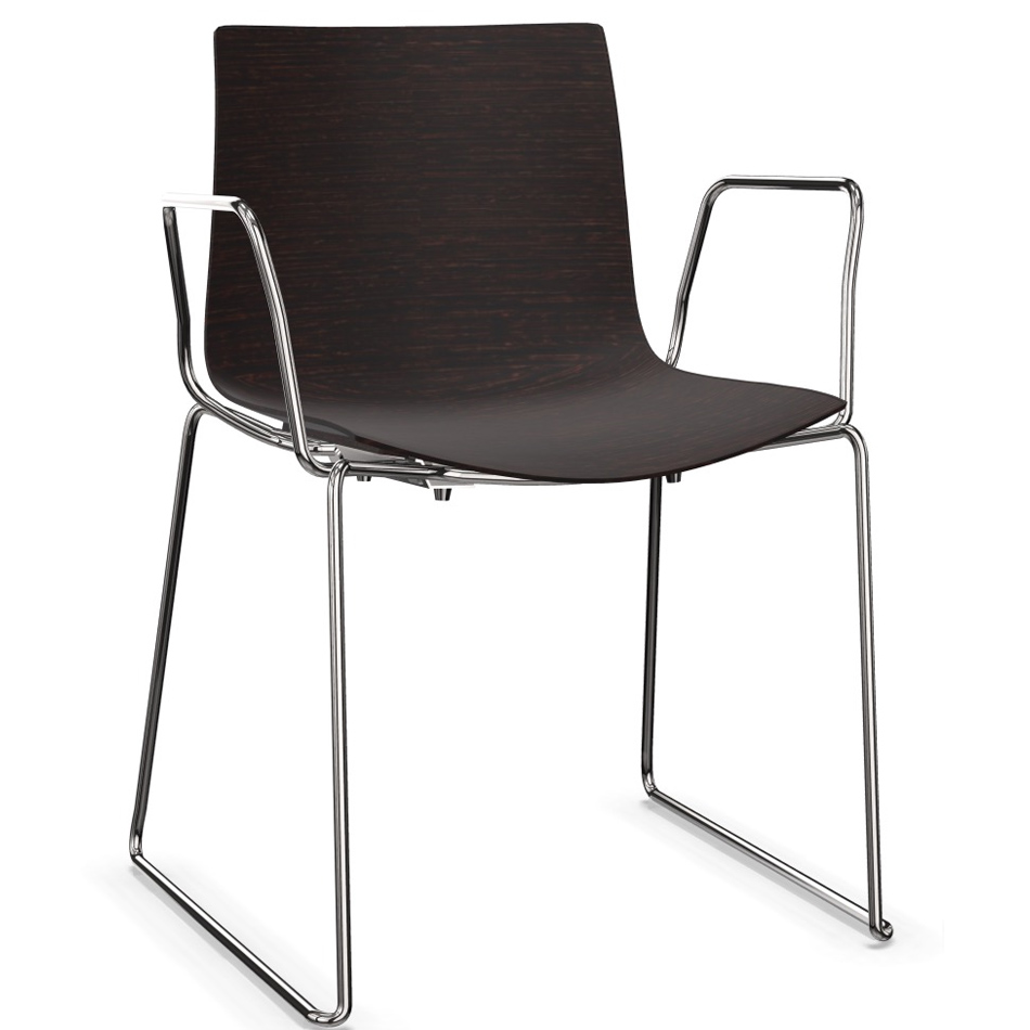 Arper Catifa 0378 Kufenstuhl Farbe Wenge