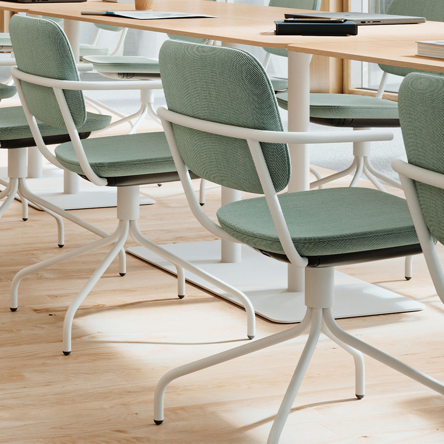 Profim Normo 500HS Konferenzstuhl, Stoff Remix 906, lange Armlehnen