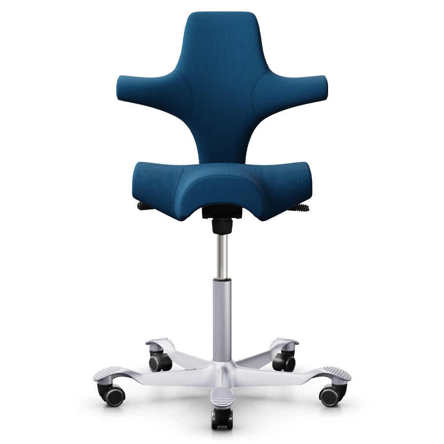HAG CAPISCO 8106 | Stehhilfe | Stoff Select marineblau | Gestell silber