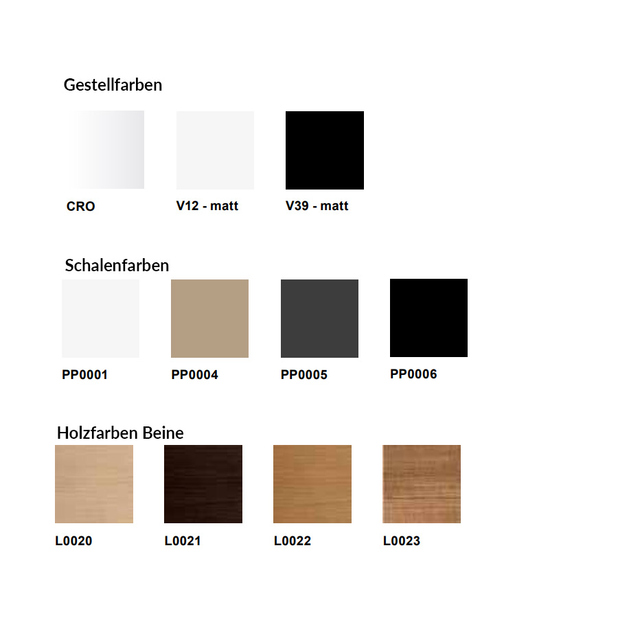 arper Duna 02 4203 Materialien