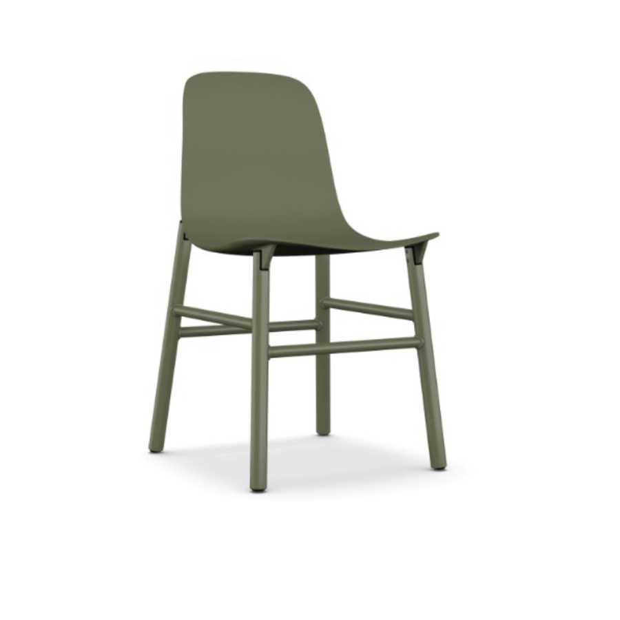 Kristalia Sharky Aluminiumfuss - Variante Olivgrün