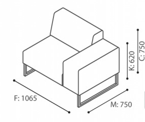 Bejot-PLINT-Modulsessel-Akustiksessel-altrosa-Stoff-Sawana-1-Sitzer-mit-hohen-Ruckwanden