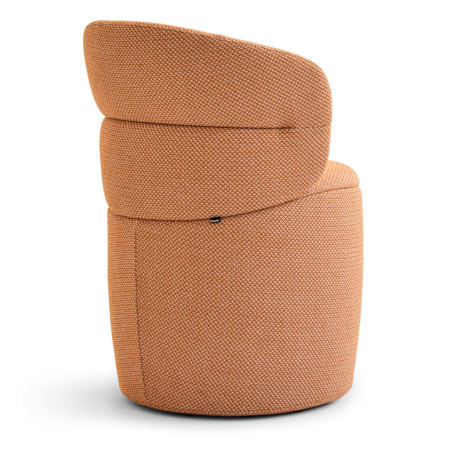 Noti Ekori gepolstert mit Sockel, Farbe Cleo Peach