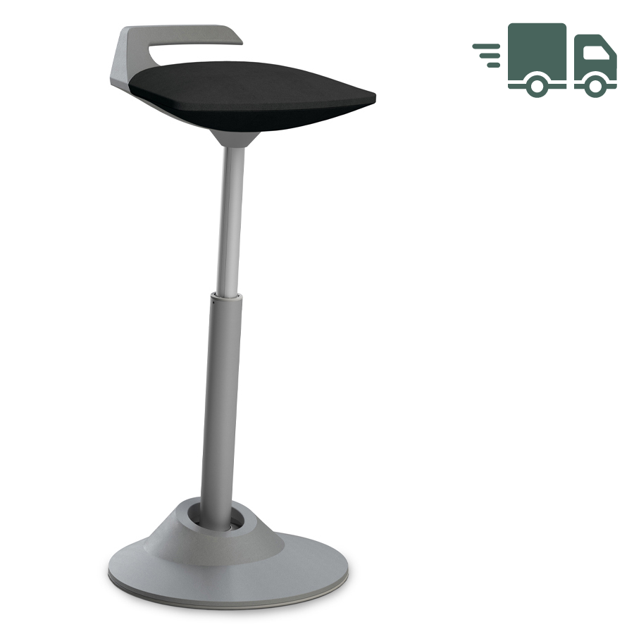 Aeris Muvman Mikrofaser schwarz High-Feder - Gestell grau