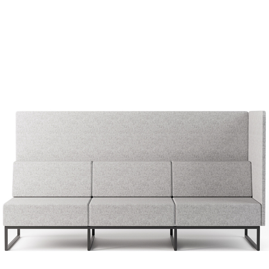 Bejot PLINT 3-Sitzer Modulsofa Seitenwand rechts bei Draufsicht