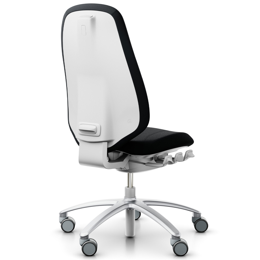 RH Mereo 300 silver-grey hohe Rückenlehne - Stoff Xtreme schwarz - Rückansicht