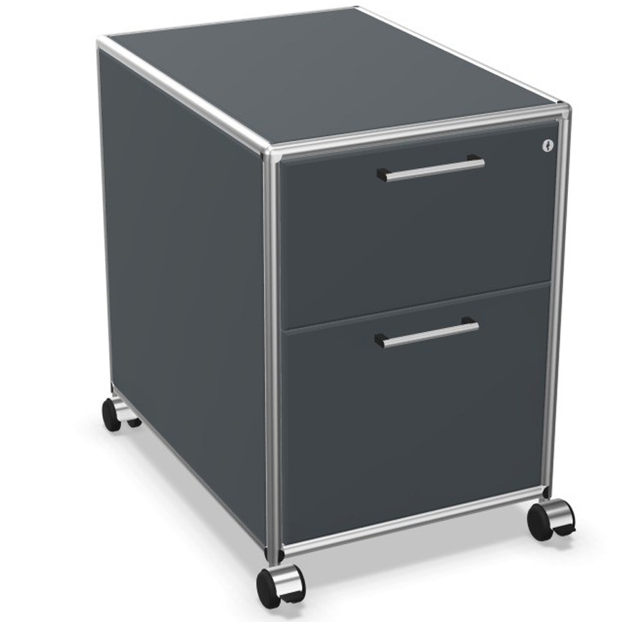 Bosse Modul Space Rollcontainer in Anthrazit und Chrom