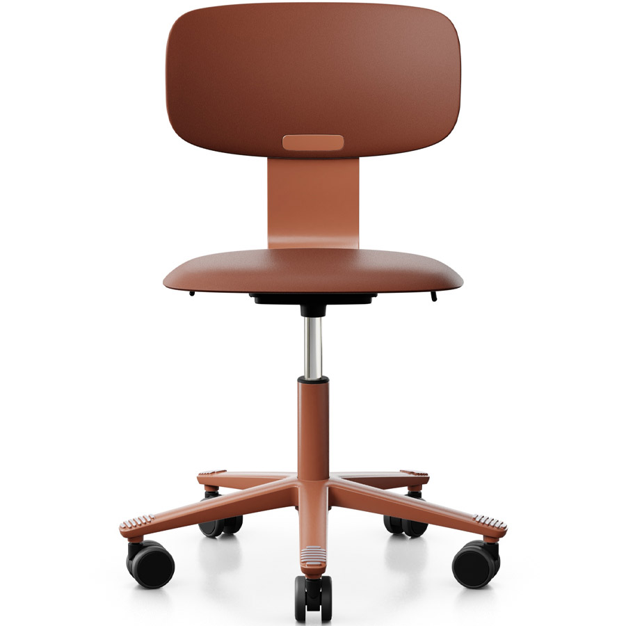 HAG Tion 2100 Bürostuhl Chestnut - Sitz u. Rückenschale Kunststoff - Frontansicht