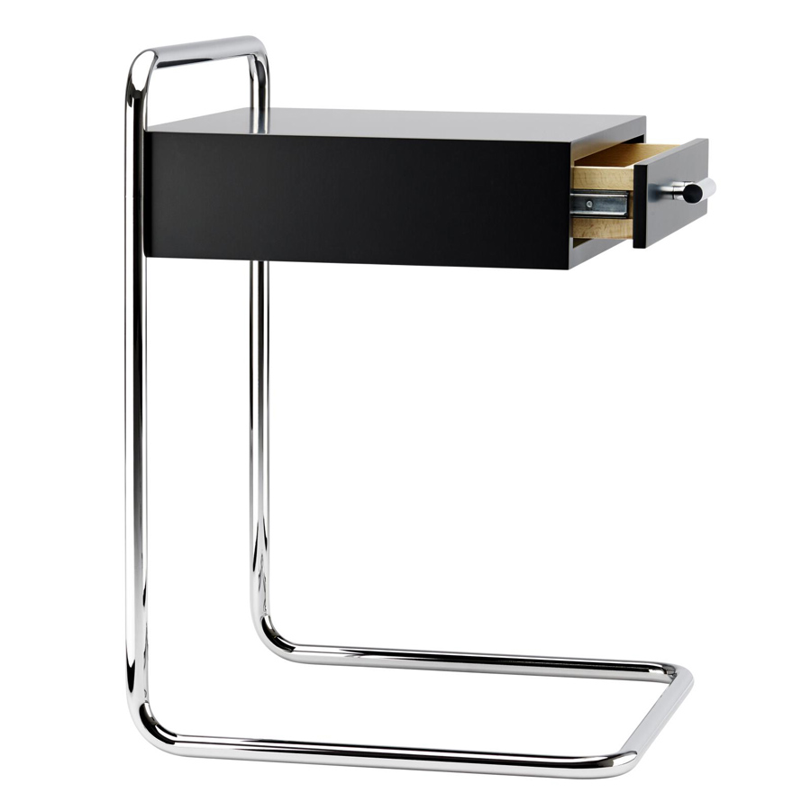 THONET B 117 Beistelltisch mit Schublade | Ausführung schwarz
