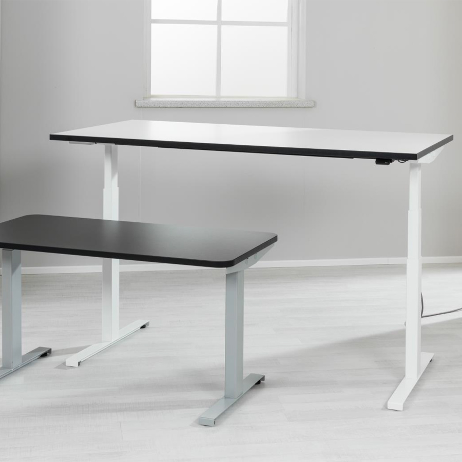 Bundle Kinderschreibtisch CLEO elektrisch höhenverstellbar weiß