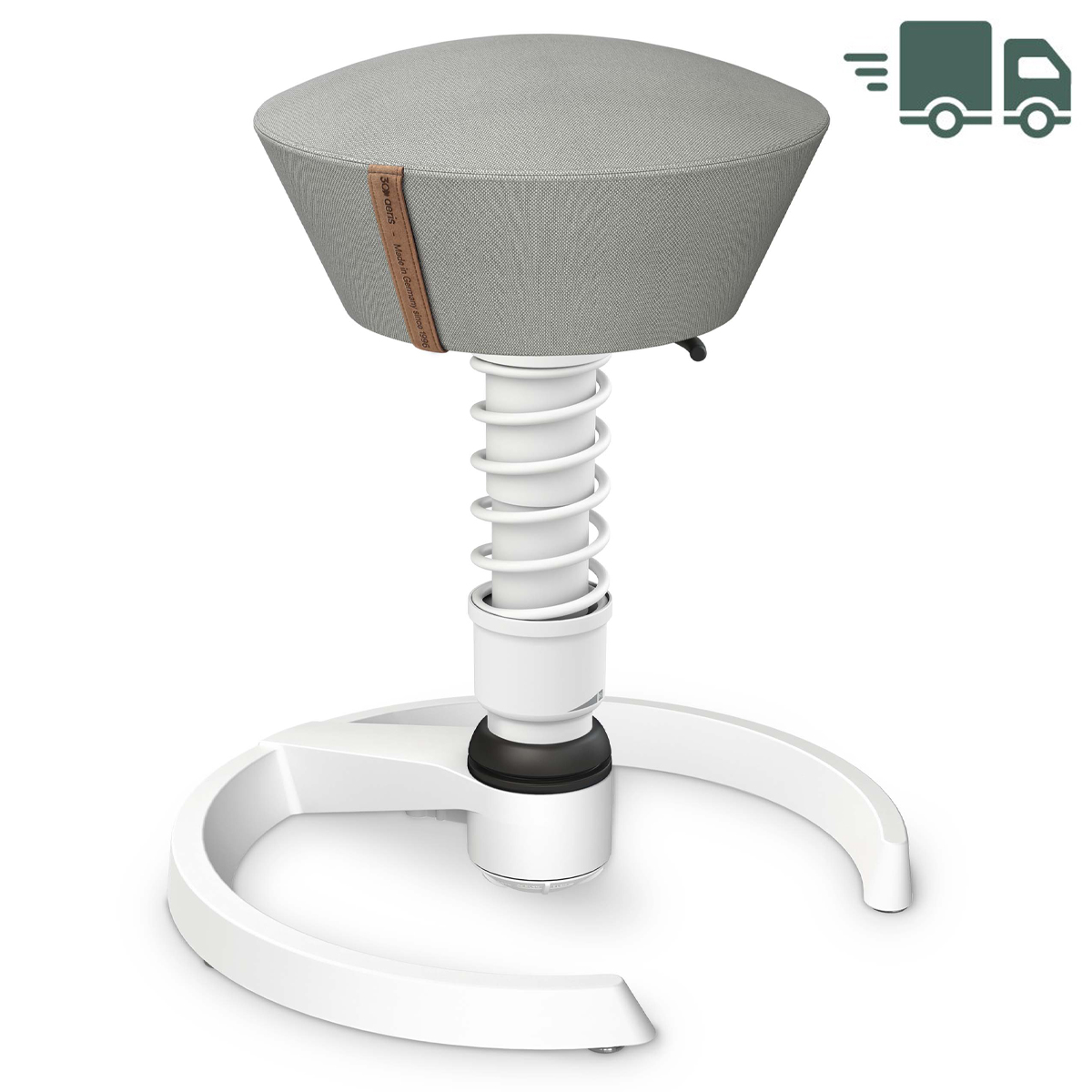 Aeris Swopper Jubiläum Musa New Grey Gestell mit Gleitern weiß