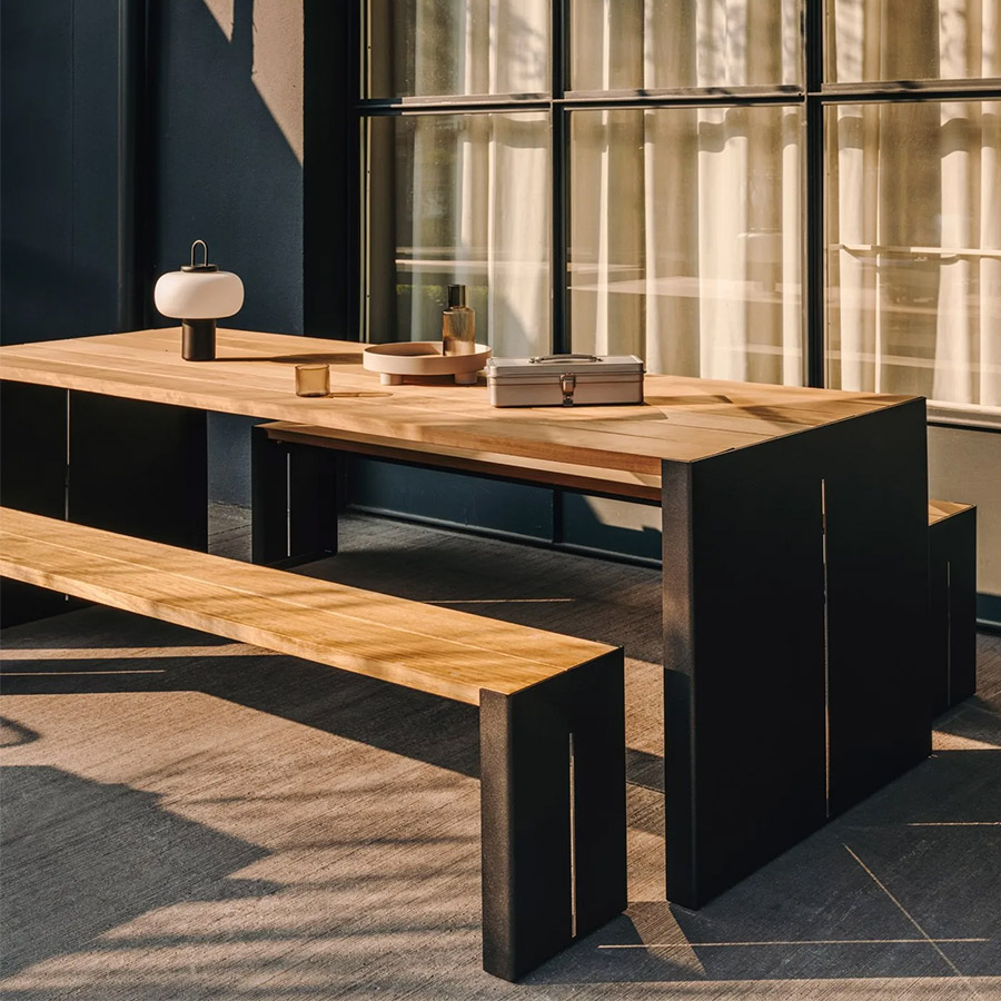 lapalma Panco 193 Outdoor Sitzbank Gestell anthrazit