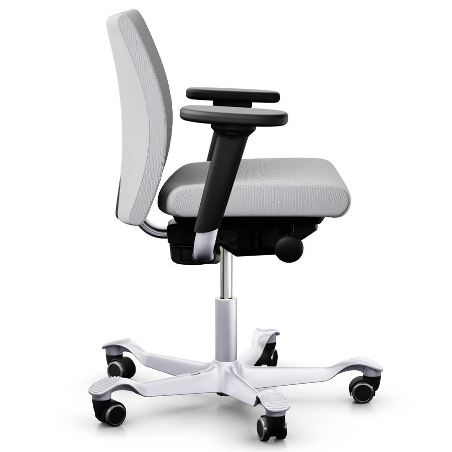 HAG Creed 6002 - Bezug Steelcut Trio 133 - Fußkreuz silber - Seite