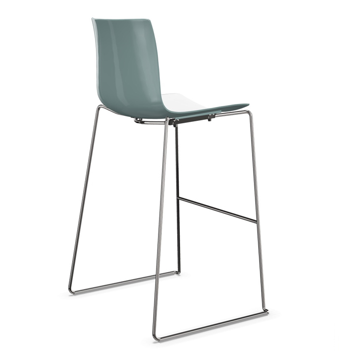 arper catifa 46 0471 barhocker zweifarbig petrol