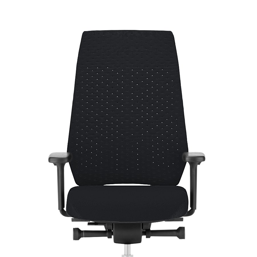 Interstuhl JOYCEis3 JC317 Bürostuhl mit Softback hoch Farbe schwarz - Frontansicht