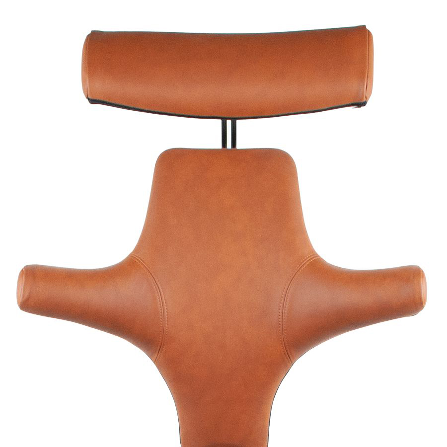 HAG Capisco 8107 - Leder Paloma Soft 5429 natur mit Nackenstütze - Nahaufnahme