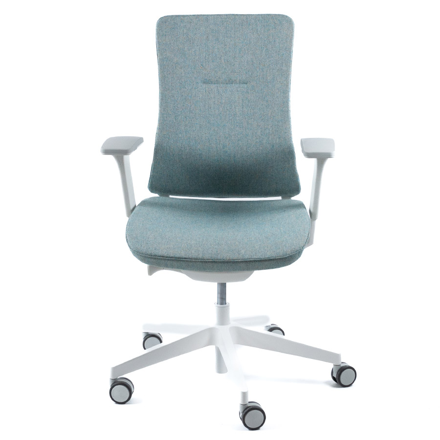 Profim Violle 130 SFL mit Polsterrücken - Gestell hellgrau/weiß - Bezug MLF25 - Front