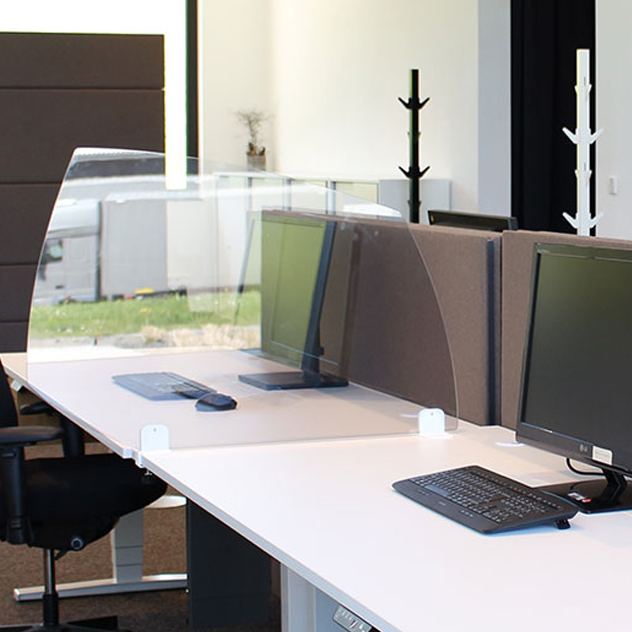 Rosconi T2 Tisch-Trennwand - Acrylglas