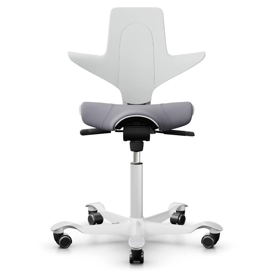 HAG CAPISCO PULS 8020 weiß | Stoff Xtreme 081 grau | Gestell weiß