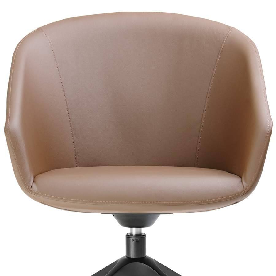 bejot Oxco small OX S 4R Konferenzsessel, Leder C181 beige