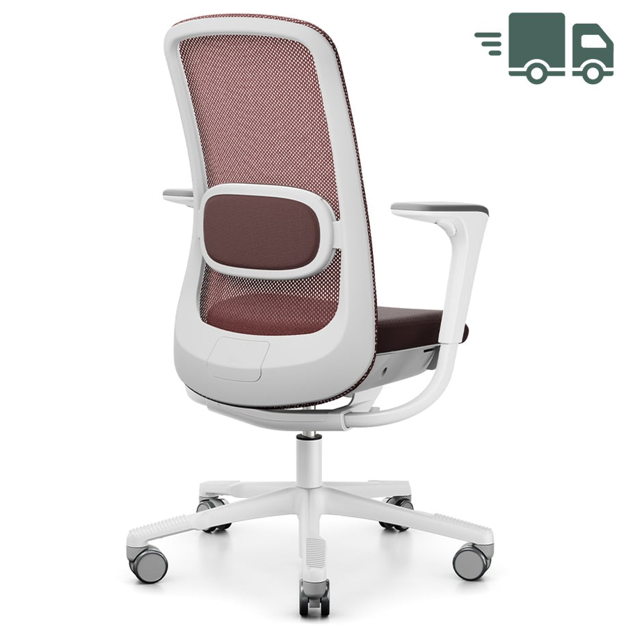 HAG SoFI Mesh 7500 Burgundy mit Gestell in Weiß