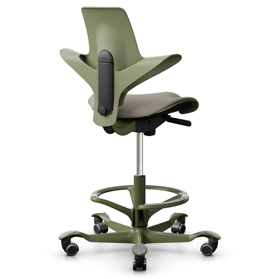 HAG CAPISCO PULS 8020 | Stehhilfe | Farbe Moss | Sitzfläche hellbeige | Fußring