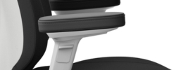 4D-Armlehnen XL – Lederauflage schwarz