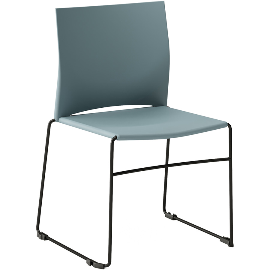 Profim Ariz 550V Kunststoff hellblau - Gestell schwarz pulverlackiert